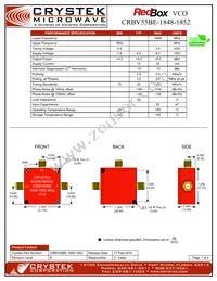 CRBV55BE-1848-1852 Datasheet Cover