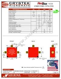 CRBV55BE-1970-2350 Datasheet Cover