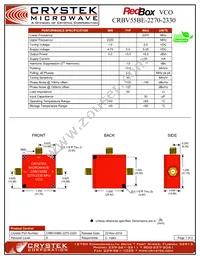 CRBV55BE-2270-2330 Datasheet Cover