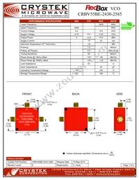 CRBV55BE-2430-2585 Datasheet Cover