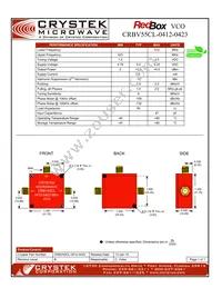 CRBV55CL-0412-0423 Datasheet Cover