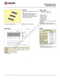 CRC3A4E84R5FT Datasheet Page 3