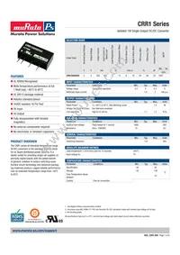 CRR1S0505SC Datasheet Cover