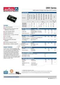 CRV1D0512SC Datasheet Cover