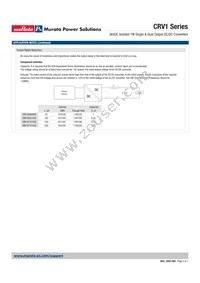 CRV1D0512SC Datasheet Page 5