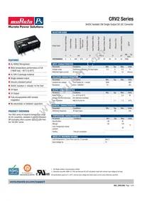 CRV2S0505SC Datasheet Cover