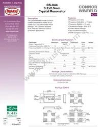 CS-044-054.0M Datasheet Cover