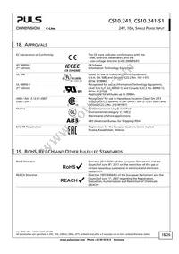 CS10.241-S1 Datasheet Page 18