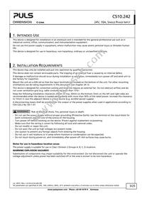 CS10.242 Datasheet Page 3