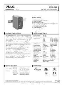 CS10.243 Datasheet Cover