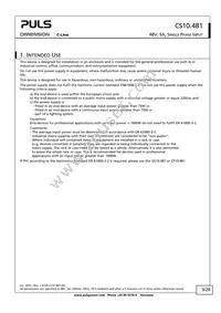 CS10.481 Datasheet Page 3