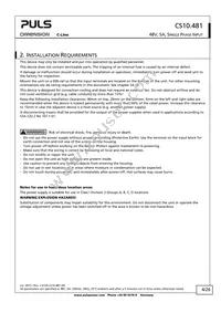 CS10.481 Datasheet Page 4