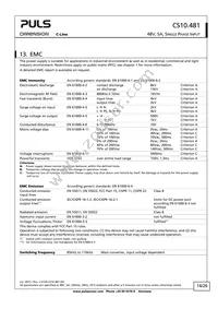 CS10.481 Datasheet Page 14