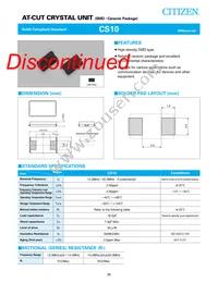 CS10-50.000MABJ-UT Datasheet Cover
