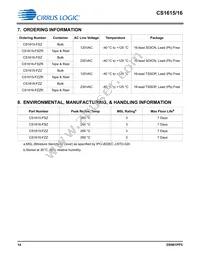 CS1616-FZZR Datasheet Page 14
