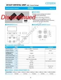 CS20 19.440MABJ-UT Datasheet Cover