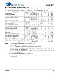 CS2000P-DZZ Datasheet Page 7