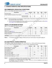 CS2100P-DZZ Datasheet Page 6