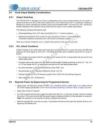 CS2100P-DZZ Datasheet Page 19