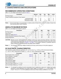 CS2200CP-DZZ Datasheet Page 6