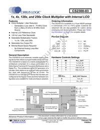 CS230003-CZZR Datasheet Cover