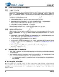 CS2300CP-DZZ Datasheet Page 20