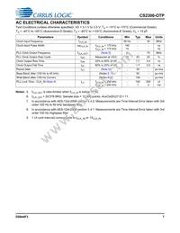 CS2300P-DZZ Datasheet Page 7