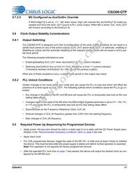 CS2300P-DZZ Datasheet Page 17