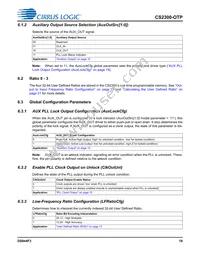 CS2300P-DZZ Datasheet Page 19