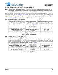 CS2300P-DZZ Datasheet Page 21