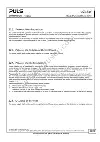 CS3.241 Datasheet Page 22