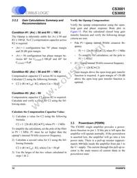 CS3001-ISZR Datasheet Page 12