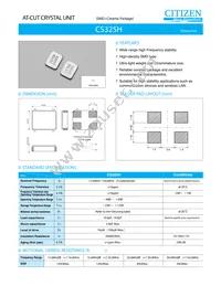 CS325H-40.000MEDQ-UT Datasheet Cover