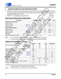 CS3301-ISZR Datasheet Page 4
