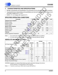 CS3302-ISZR Datasheet Page 4
