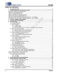 CS3308-CQZR Datasheet Page 2