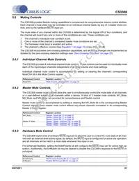 CS3308-CQZR Datasheet Page 21