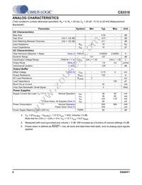 CS3318-CQZR Datasheet Page 8
