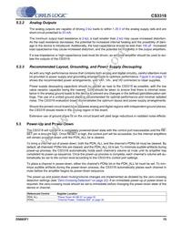 CS3318-CQZR Datasheet Page 15