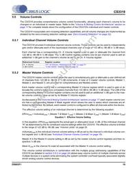 CS3318-CQZR Datasheet Page 19