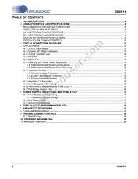 CS3511-CNZ Datasheet Page 2