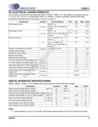 CS3511-CNZ Datasheet Page 9