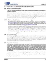 CS3511-CNZ Datasheet Page 17