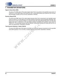 CS3511-CNZ Datasheet Page 22
