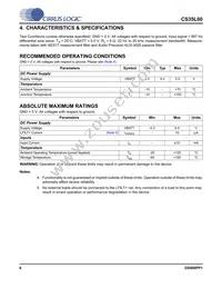 CS35L00-CNZR Datasheet Page 8