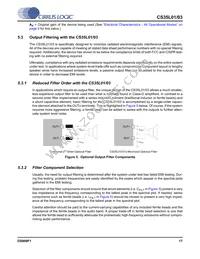 CS35L01-CWZR Datasheet Page 17