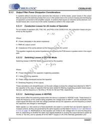 CS35L01-CWZR Datasheet Page 18