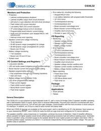 CS35L32-CWZR Datasheet Page 2