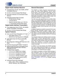 CS4207-DNZR Datasheet Page 2
