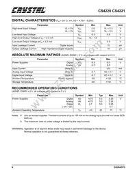 CS4221-KSZR Datasheet Page 6